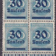 Deutsches Reich 285 * * 4er Block Randstück #044340