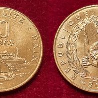 15413(2) 20 Francs (Djibouti) 2010 in UNC ............. von * * * Berlin-coins * * *