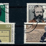 3391 - DDR Briefmarken Michel Nr 2783,2784,2785,2787 gestempelt Jahrg.1983