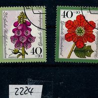 2224 - BRD Briefmarken Michel Nr 818 - 821 gestempelt Jahrgang 1974