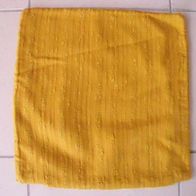 Kissenbezug Bezug für Sofakissen gelb ca. 36 cm x 36 cm.