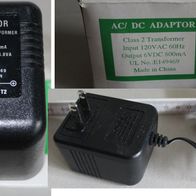 Trafo, Kleintransformator, AC/ DC Adaptor, 120 auf 6 Volt