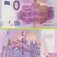 0 Euro Schein Palais des Rois de Majorque UEEL 2016-1 selten Nr 9356