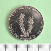 Münze - Medaille Welthungerhilfe von 1985, Weizen-Ähren