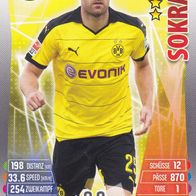 Borussia Dortmund Topps Match Attax Trading Card 2015 Sokratis Nr.78