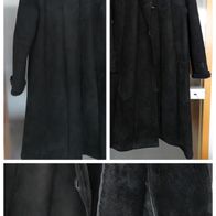 Lammfellmantel schwarz