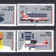 DDR 1980 25 Jahre Interflug MiNr. 2516 - 2519 postfrisch