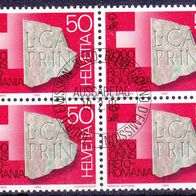 Schweiz 1291 o 4er Block #044572