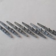 Wiking - Konvolut mit 7 deutschen Zerstörern um 1942 in 1:1250 !