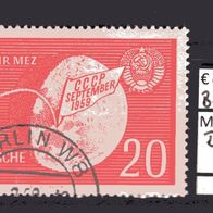 DDR 1959 Landung Lunik 2 auf dem Mond MiNr. 721 Bedarfsstempel