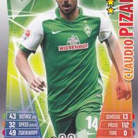 Werder Bremen Topps Match Attax Trading Card 2015 Claudio Pizarro Nr.465