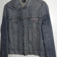 KT H&M LOGG Jeansjacke Damenjacke Gr. M blau 100% Baumwolle kaum getragen