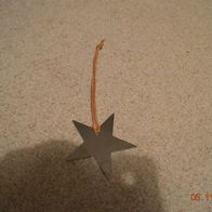 Stern zum Anhängen aus Edelstahl ca. 7 cm breit
