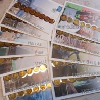 Deutschland BRD 2002 + 11 * die ersten 12 Euro Münzsätze als Numisbrief