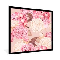 3 Affiche Nature Decoration Murale Beige Tableau Mer Plage Coucher de Soleil Pampas Poster Blanc et Beige Bohème 40x60cm Sans Cadre - Maison