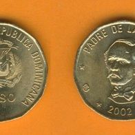 Dominikanische Republik 1 Peso 2002 Top