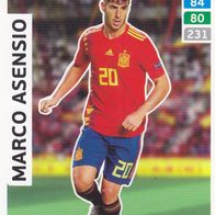 Panini Trading Card Road to Uefa EM 2020 Marco Asensio aus Spanien Nr.61