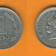 Argentinien 1 Peso 1958