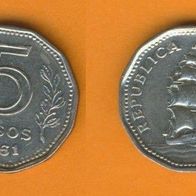 Argentinien 5 Pesos 1961