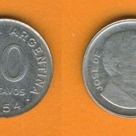 Argentinien 10 Centavos 1954