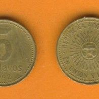 Argentinien 5 Centavos 1992