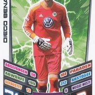 VFL Wolfsburg Topps Match Attax Trading Card 2013 Diego Benaglio Nr.308