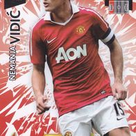 Manchester United Panini Trading Card Champions League 2010 Nemanja Vidic Nr.157