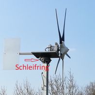Windkraftanlage, Windturbine, Windrad, Stromerzeuger, Schleifring Bauanleitung