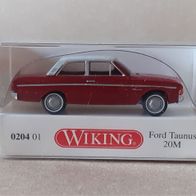 Wiking 1:87 Ford Taunus 20m braunrot-weiß in OVP 0204 01 (2011)