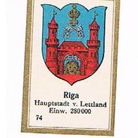 Abdulla ausländische Hauptstädte Riga Serie 3 Nr 74