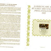 BRD / Bund 1985 Jahresgabe des Bundes Deutscher Philatelisten e. V. 1985 MiNr. 744