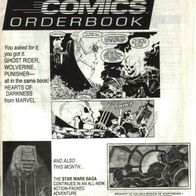 Advance Comics Orderbook December 1991 - Capital City Distribution USA