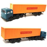 MB LP 2224 ´63, Container-Sz., blau-orange, Trans-Europa, Ep3, Wiking