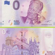 0 Euro Schein Willy Brandt XEDG 2018-1 selten Nr 9265