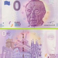 0 Euro Schein Konrad Adenauer XEDK 2018-1 selten Nr 6104