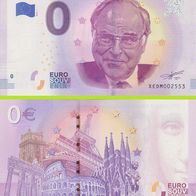 0 Euro Schein Helmut Kohl XEDM 2018-1 selten Nr 9304