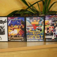 Sega Mega Drive Spiele Aladdin Madden 96 NFL Zany Golf Mega Games 1 I Set