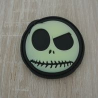 Emblem PVC Big Nightmare Zombi Smiley 3D Rubber Patch glow in the dark