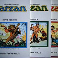 Tarzan-Jahrgangsbücher-Hethke: Konvolut von 9 Büchern: 1941-1948,1950.. bitte lesen.