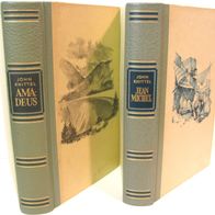 2 Bücher von John Knittel aus den 1950er Jahren: Jean Michel + Amadeus - gut erhalten