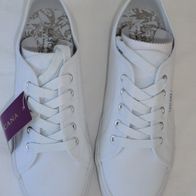 Damen Lacana Schnürer Sneaker weiß, Textil, Gr. 39