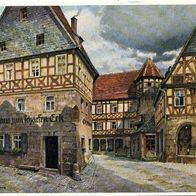 96317 Kronach Geburtshaus Lucas Cranachs d. Ä. Künstlerkarte um 1940