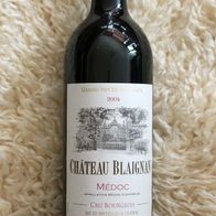 Wein Rotwein Chateau Blaignan 2004 Grand vie de Bordeaux Medoc 750ml französisch