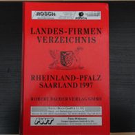 Landes Firmen Verzeichnis Rheinland Pfalz Saarland 1997 Adressbuch Branchenbuch neuwe
