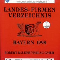 Landes Firmen Verzeichnis Bayern 1998 Adressbuch Branchenbuch Bauder Verlag neuwertig