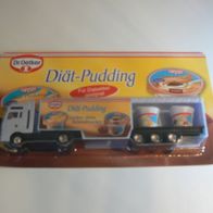 Modellauto Werbe Truck Dr. Oetker Diät Pudding (Neu + OVP)