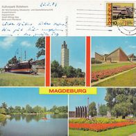 AK Magdeburg Kulturpark Rotehorn in Farbe Mehrbildkarte von 1981