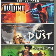 Microsoft XBOX 360 Spiel - Triple Pack: Outland / From Dust / Beyond Good & Evil
