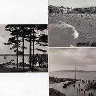 3 verschiedene AK Dinard - Fähren u. alte Autos - Strand - La Rance - s/ w unbenutzt