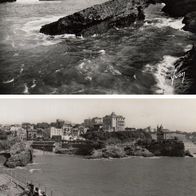 2 verschiedene AK Biarritz - s/ w unbenutzt